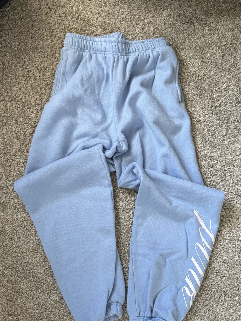 PINK Victoria's Secret Light Blue Graphic Sweatshirt Trio - Picture 5 of 5